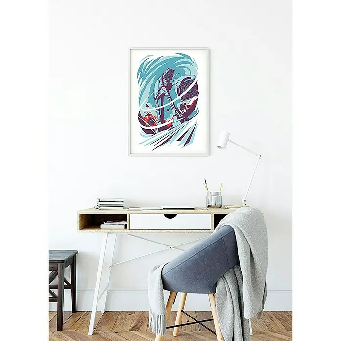 Komar Star Wars Poster Vector Hoth - Disney, B x H: 40 x 50 cm - Stimmungsaufnahme