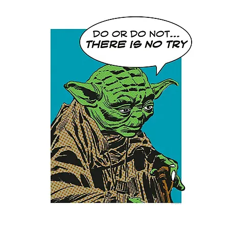Komar Star Wars Poster Comic Quote Yoda