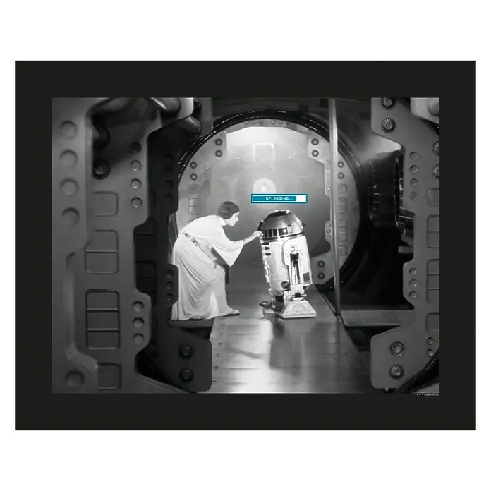 Komar Star Wars Poster Leia R2D2 Upload - Disney, B x H: 70 x 50 cm - Vorderansicht