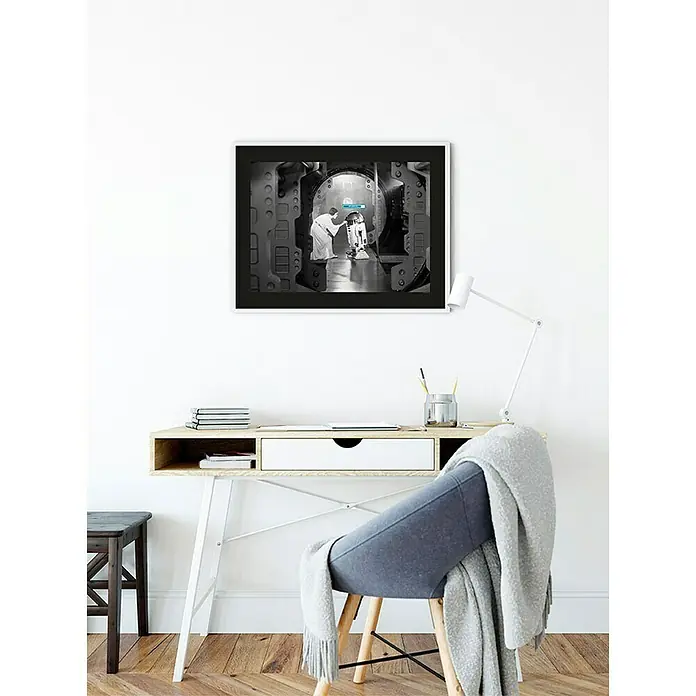 Komar Star Wars Poster Leia R2D2 Upload - Disney, B x H: 70 x 50 cm - Stimmungsaufnahme