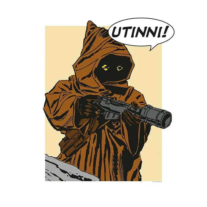 Komar Star Wars Poster Comic Quote Jawa - Disney, B x H: 30 x 40 cm - Vorderansicht