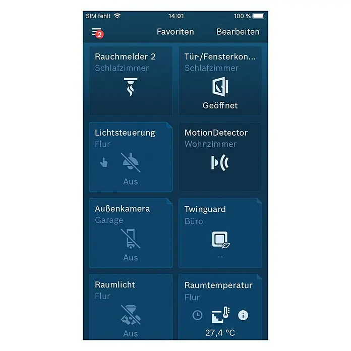 Bosch Smart Home Funk-Fensterkontakt - Batteriebetrieben, Reichweite Funk: > 100 m (Freifeld)