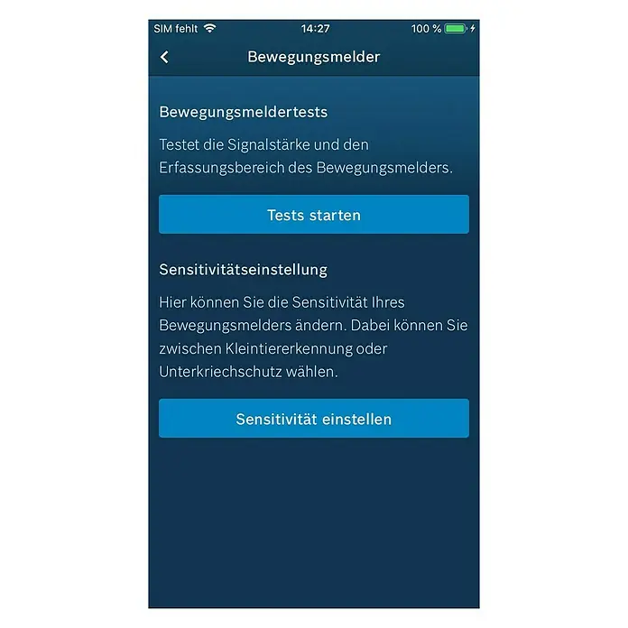 Bosch Smart Home Bewegungsmelder - Smarte Steuerung: Bosch Smart Home App, Reichweite Funk: 50 m (Freifeld)