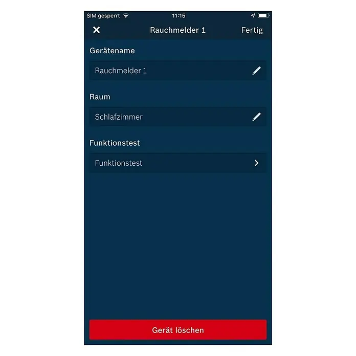 Bosch Smart Home Rauchwarnmelder - Smarte Steuerung: Bosch Smart Home App, Reichweite Funk: > 100 m (Freifeld)