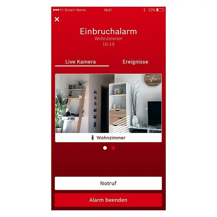 Bosch Smart Home Innenkamera - 1.920 x 1.080 Pixel (Full HD), Reichweite Funk: 80 m (Freifeld)