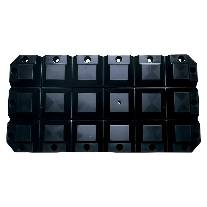 Talamex Multifender - L x B x H: 60 x 30 x 8 cm, Schwarz - Vorderansicht