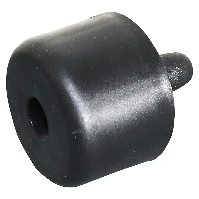 Möbelgleiter - Ø x H: 50 x 35 mm, Traglast: 20 kg, Mit Einsteckzapfen, Schwarz - Linke Seitenansicht