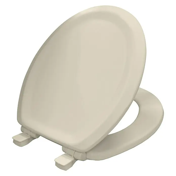 Poseidon WC-Sitz Seattle - Mit Absenkautomatik, Holz, Abnehmbar, Beige/Weiß - Linke Seitenansicht