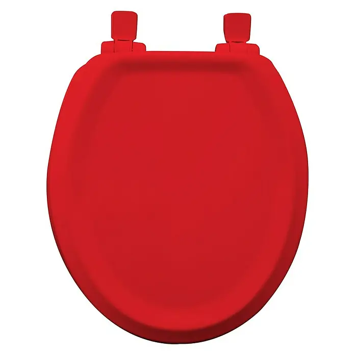 Poseidon WC-Sitz Seattle - Mit Absenkautomatik, Holz, Abnehmbar, Rot