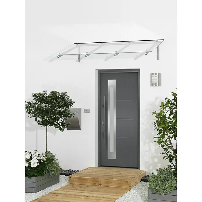Hörmann EcoStar Haustür ISOPRO - 110 x 210 cm, DIN Anschlag: Links, Anthrazit Metallic - Stimmungsaufnahme
