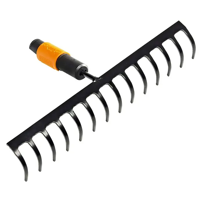 Fiskars QuikFit Rechen - Arbeitsbreite: 36 cm, AHS-Stahl, Anzahl Zinken: 14 - Rechte Seitenansicht