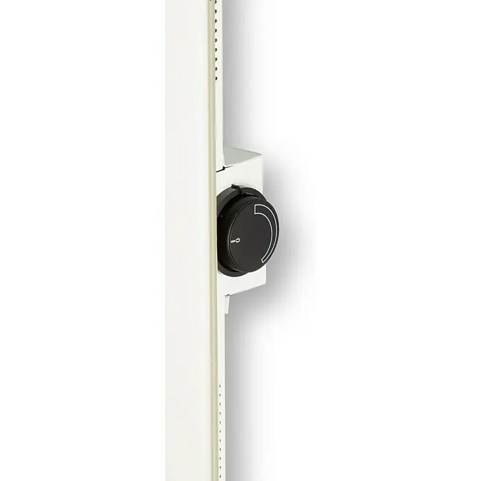 Admiral Infrarot-Glasheizkörper - 45 x 120 cm, 850 W, Weiß - Ansicht von oben