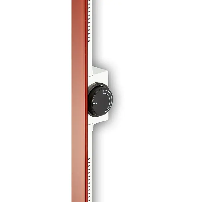 Admiral Infrarot-Glasheizkörper - 70 x 55 cm, 500 W, Rot - Ansicht von oben