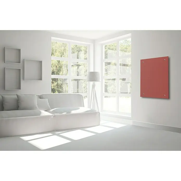 Admiral Infrarot-Glasheizkörper - 70 x 55 cm, 500 W, Rot - Ansicht von oben