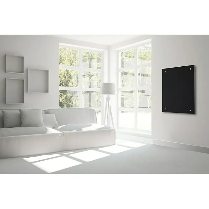 Admiral Infrarot-Glasheizkörper - 70 x 55 cm, 500 W, Schwarz - Ansicht von oben