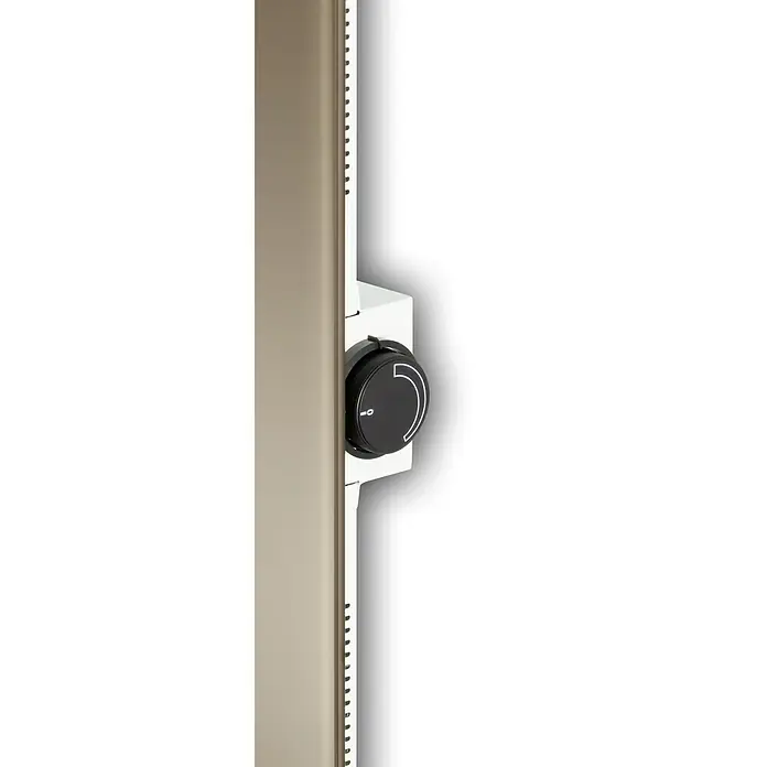Admiral Infrarot-Glasheizkörper - 70 x 55 cm, 500 W, Beige/Grau - Ansicht von oben