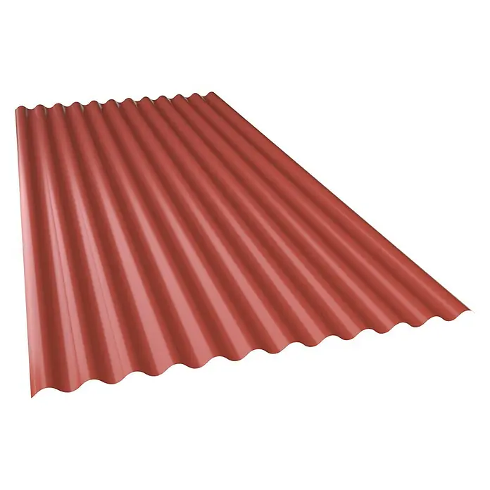Dakplaat MetDach - 200 cm x 88,3 cm x 0,4 mm, Terracotta - Close-up