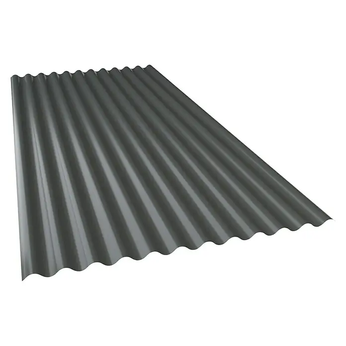 Dachblech Wellblech MetDach - 200 cm x 88,3 cm x 0,4 mm, Grau - Detailaufnahme