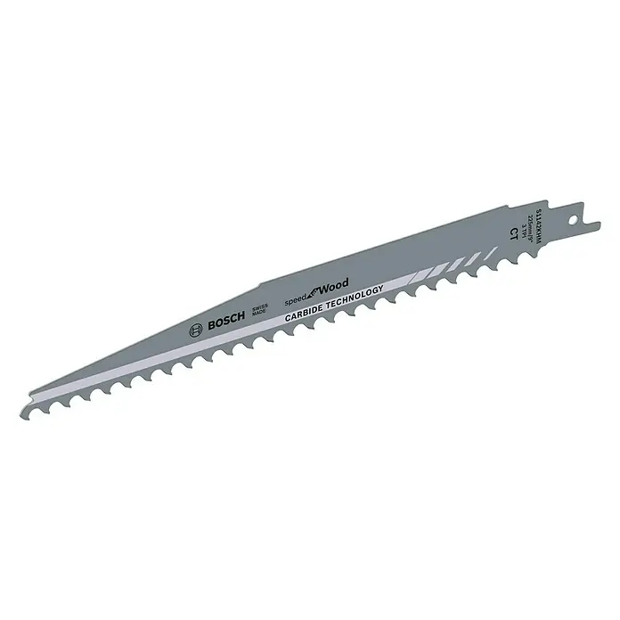 Bosch Reciprozaagblad - Hout, Tandafstand: 8 mm, 1 -delig - Top-down weergave
