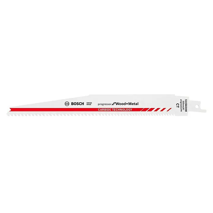 Bosch Reciprozaagblad - Hout/metaal, 225 x 25 x 1,25 mm - Zijaanzicht links