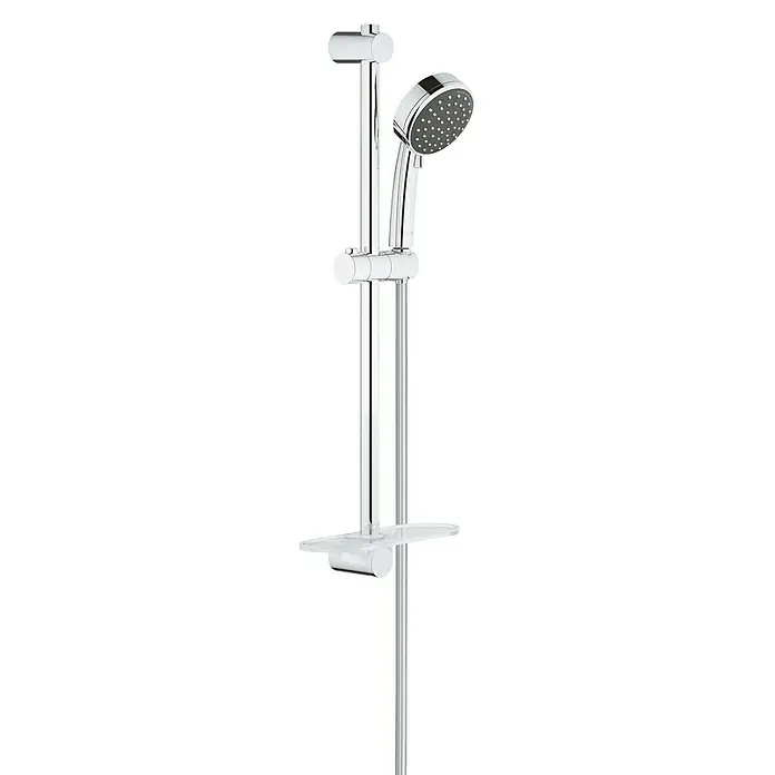 Grohe Brausegarnitur Vitalio Comfort 100 - Lochabstand: 47 cm - 62 cm, Art Strahl: Rain, Jetstrahl, Chrom, Anzahl Strahlarten: 2 Stk.