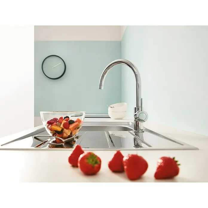 Grohe Start Classic Spültischarmatur - Chrom, Glänzend, Hoher Auslauf