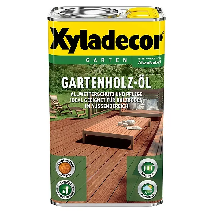 Xyladecor Universal-Hartholzöl - 2,5 l, Seidenglänzend, Farblos