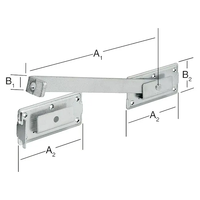 Stabilit Doppeltorüberwurf - L x B: 340 x 180 mm