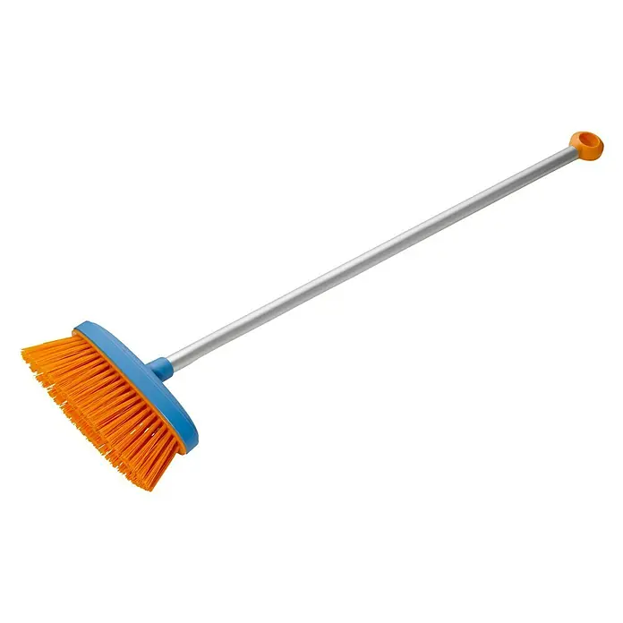 Fiskars Kinder-Besen My First - Arbeitsbreite: 26 cm, Kurzstiel - Linke Seitenansicht