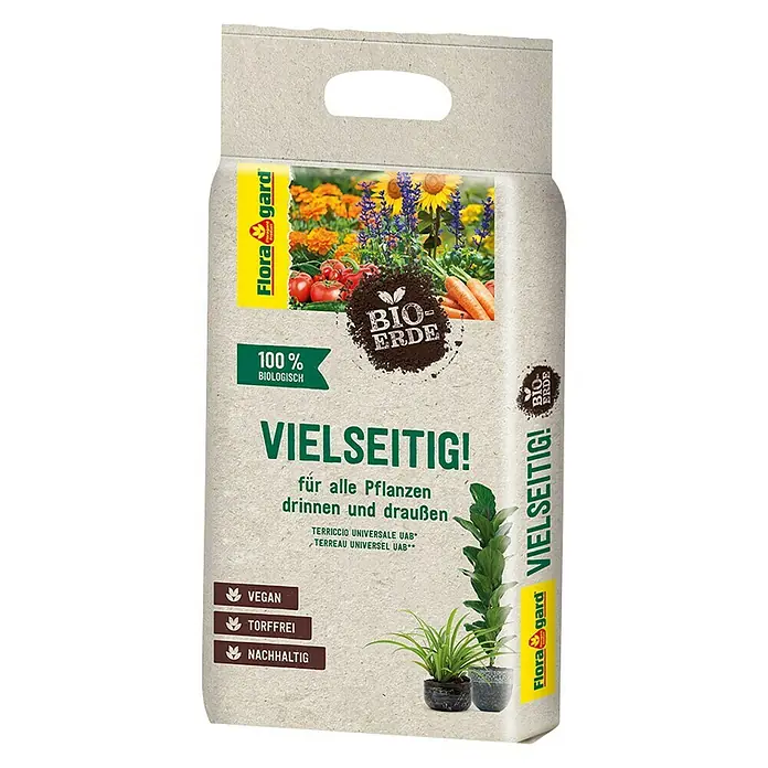 Floragard Bio-Erde Vielseitig! - 3 l - Linke Seitenansicht
