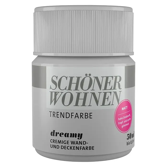 SCHÖNER WOHNEN-Farbe Wandfarbe Trendfarbe Tester - Dreamy, 50 ml, Matt
