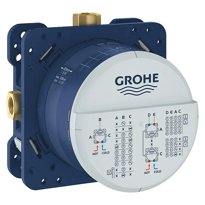 Grohe Unterputzsystem Rapido SmartBox - ½″, Einbautiefe: 75 mm - 105 mm