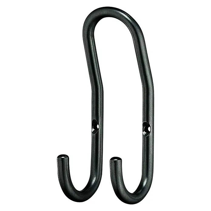 Häfele Garderobna kuka - Š x V: 60 x 150 mm, Čelik, 1 Kom. - Pogled sprijeda