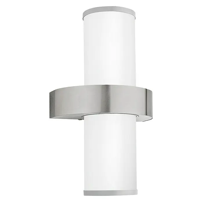Eglo Außenwandleuchte Beverly - 120 W, Weiß/Silber, IP44