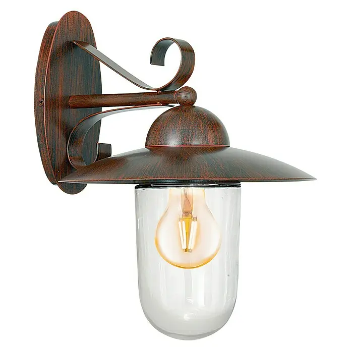 Starlux Aplique exterior Milton 1 - Marrón, IP44