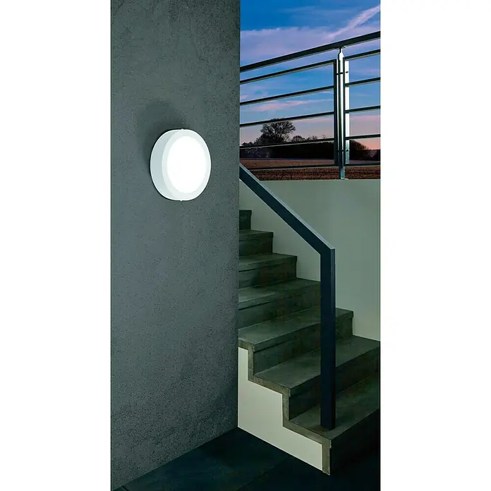 Eglo LED-Außenwandleuchte Argolis - Ø x H: 22,5 x 3,5 cm