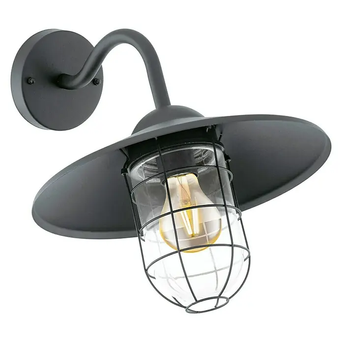 Eglo Außenwandleuchte Melgoa - 60 W, Schwarz, IP44
