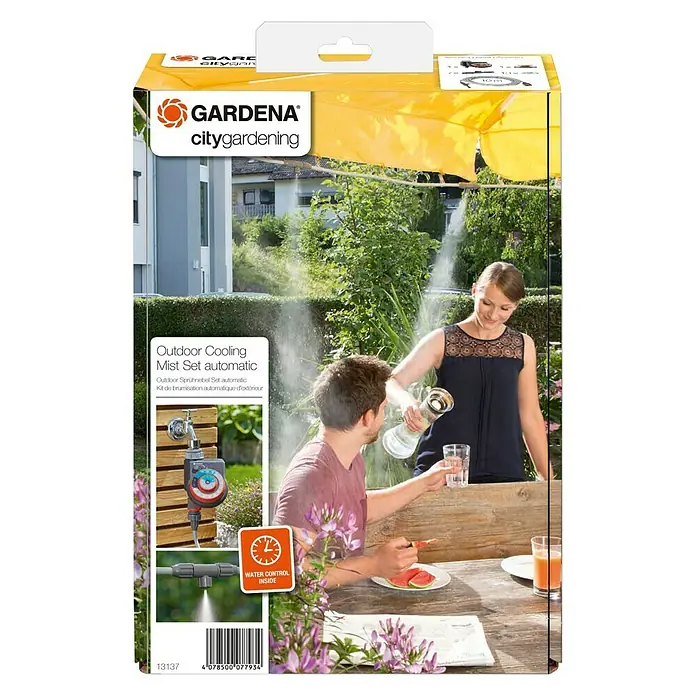 Gardena Luftkühler Outdoor Sprühnebelset automatisch - Max. Wasserdurchfluss: 13 l/h - Vorderansicht