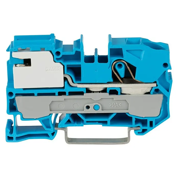 Wago Topjob Trennklemme S 2010-7114 - Anzahl Leiter: 1 Stk., 10 mm², Blau, 6 Stk. - Vorderansicht