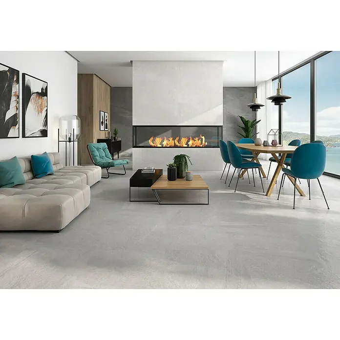 BHS Showroom Pavimento porcelánico Kingdom - 60 x 120 cm, Gris