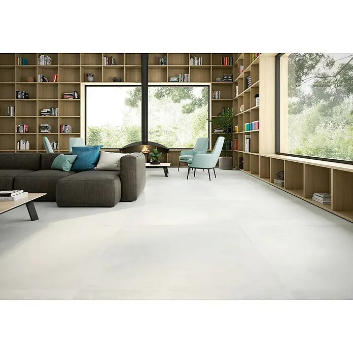 Pavimento porcelánico Madox - 60 x 120 cm, Blanco