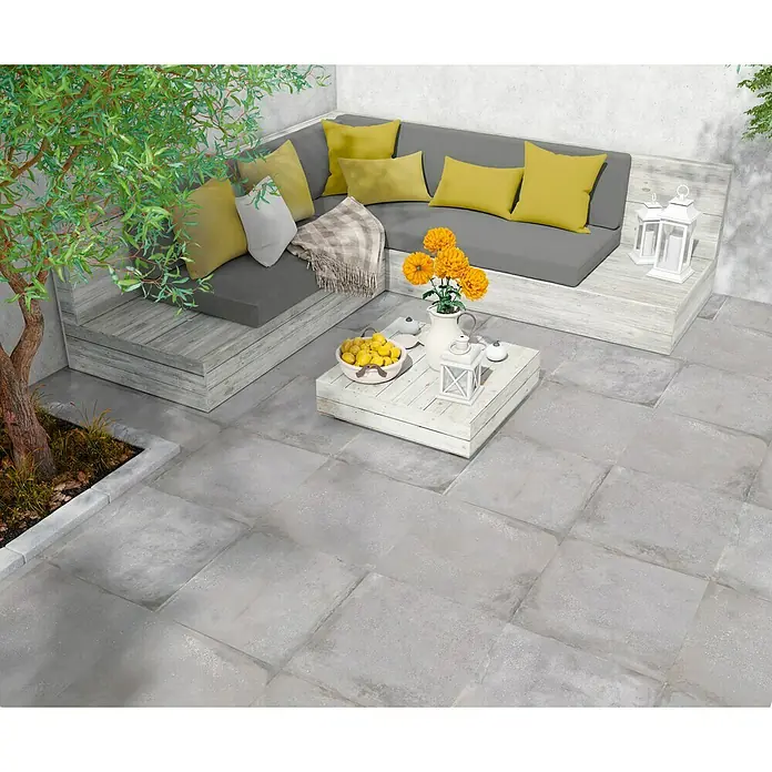 BHS Showroom Pavimento porcelánico Origin Antislip - 60 x 60 cm, Acero