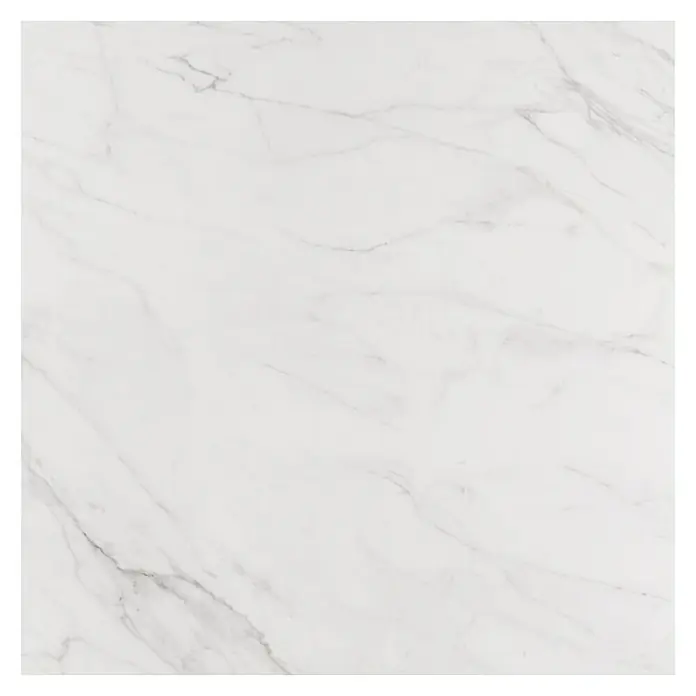 BHS Showroom Pavimento porcelánico Luxe - 60 x 60 cm, Blanco, Rectificado, Marmolado