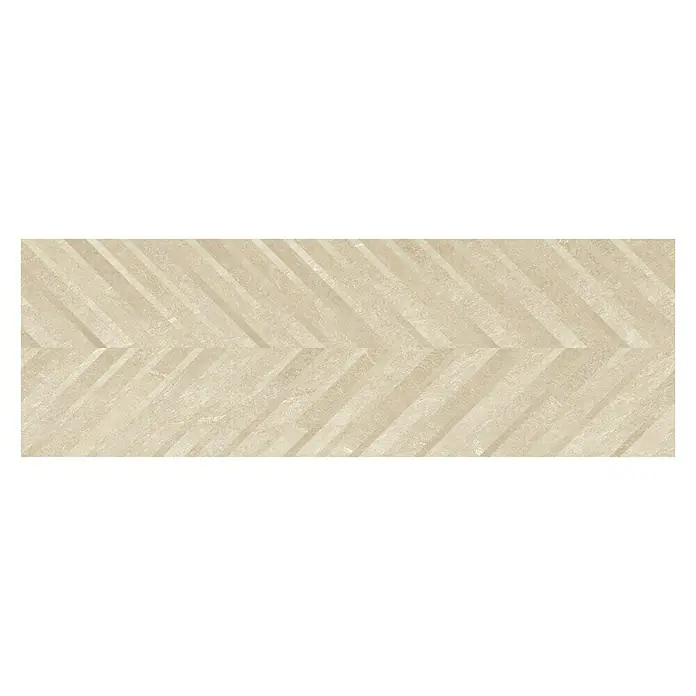 Revestimiento cerámico Apuan Art - 30 x 90 cm, Beige, Rectificado, Efecto piedra