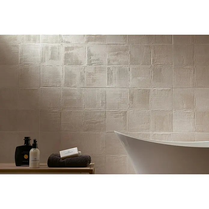 BHS Showroom Revestimiento cerámico Kiev Concept Vison - 30 x 90 cm, Beige, Rectificado, Efecto cemento