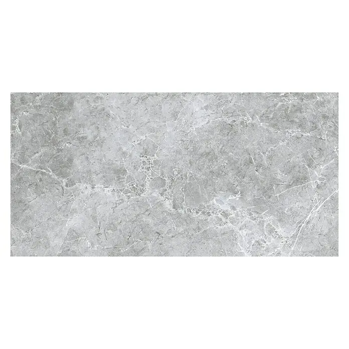BHS Showroom Pavimento porcelánico Lione - 37 x 75 cm, Gris, Rectificado, Marmolado