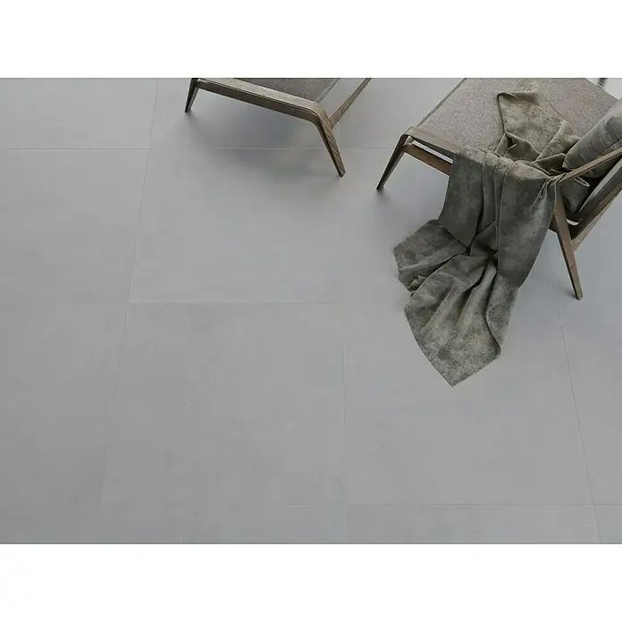 Pavimento porcelánico Kiev - 60 x 60 cm, Gris, Rectificado, Efecto cemento