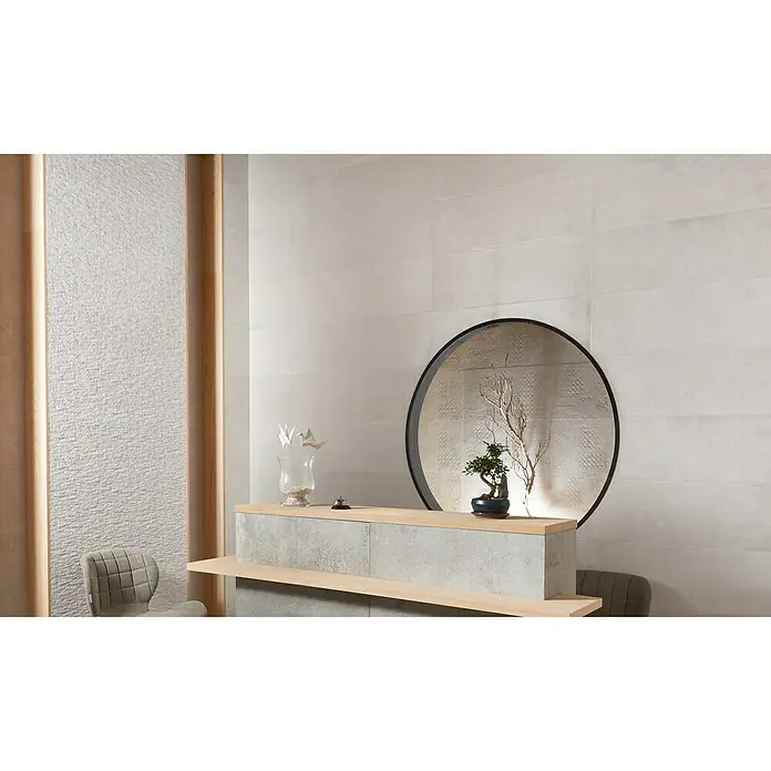 Revestimiento cerámico Corso - 30 x 60 cm, Blanco, Rectificado, Efecto piedra