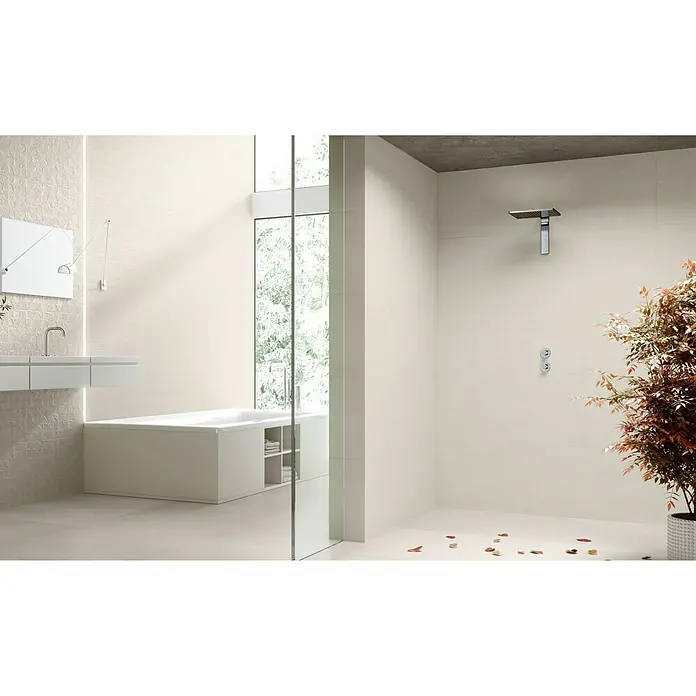 BHS Showroom Revestimiento cerámico Ephemeral - 40 x 120 cm, Beige, Rectificado