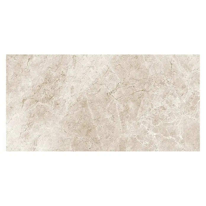 Pavimento porcelánico Lione - 37 x 75 cm, Beige, Rectificado, Marmolado